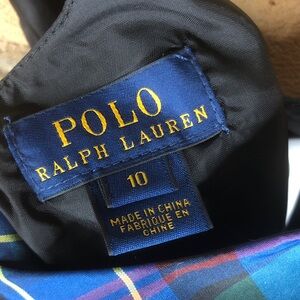 Ralph Lauren Holiday Royal Blue/Pine Green Dress